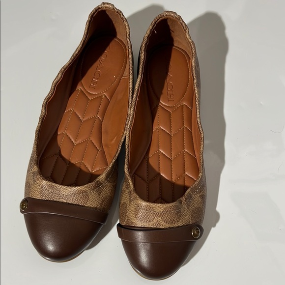 Coach Shoes - Coach Tan and Brown Flats